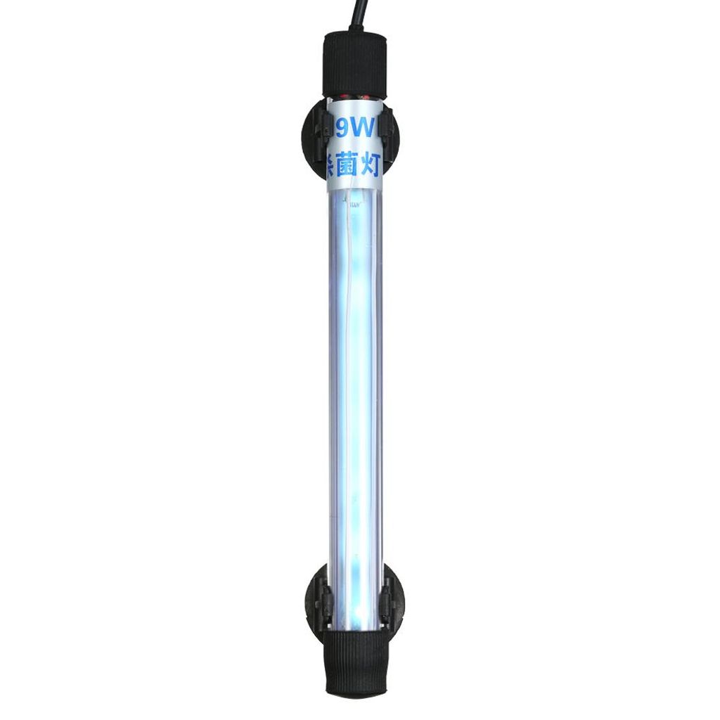 9-W-UV-Sterilisationslampe, tauchfähig, UV-Sterilisator, Wasserdesinfektion für Aquarien, Fischbecken, Teiche, AC 220–240 V
