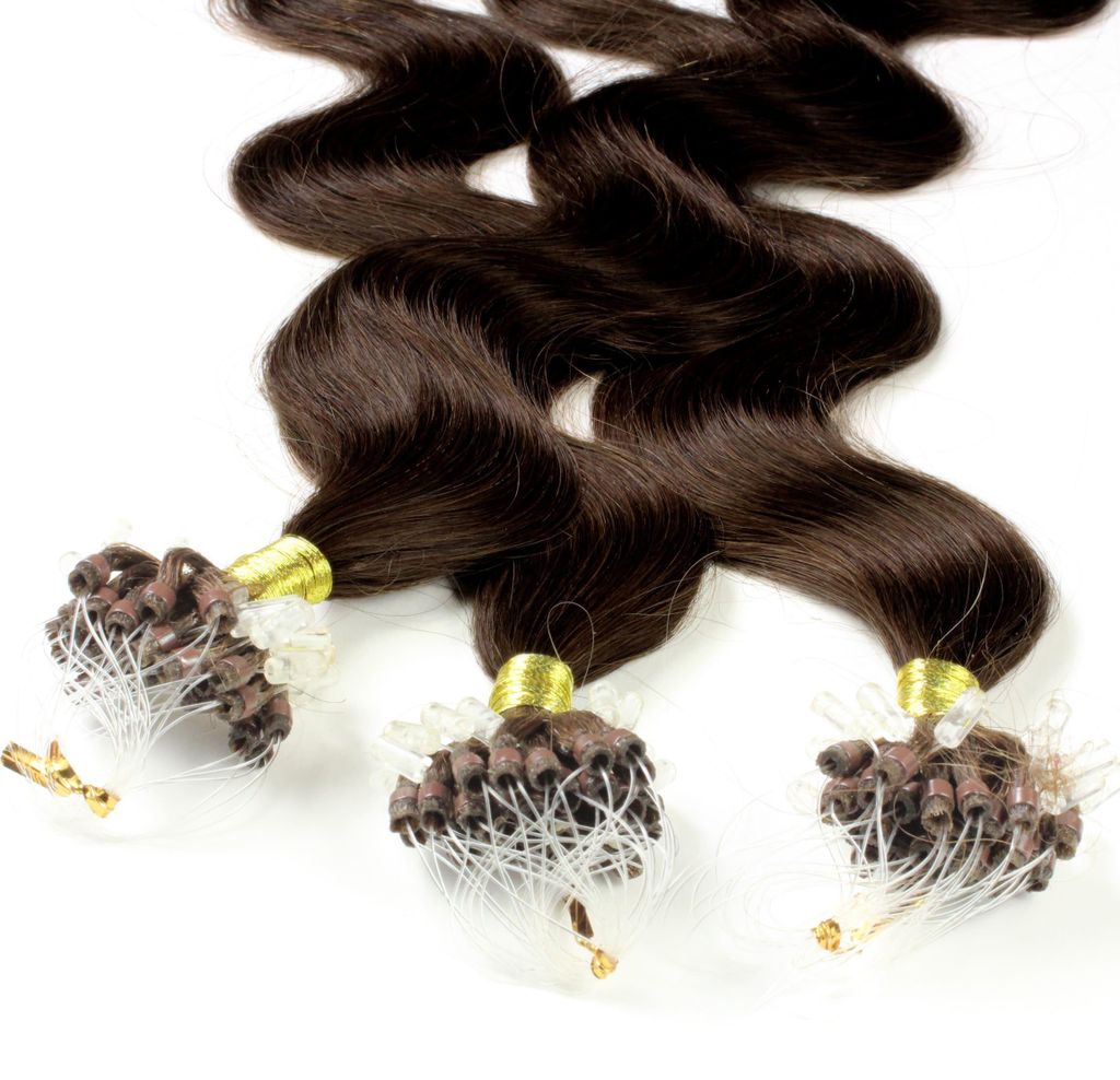 Microring Extensions Pravé vlasy #6/3 tmavý blond zlatý 0,5 Obrázok produktu 