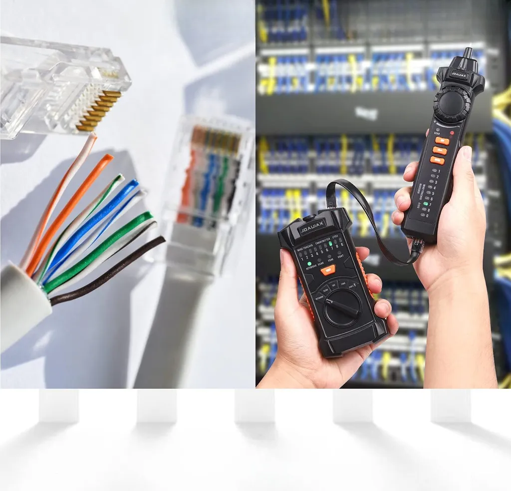 Tester Per Cavi Di Rete LAN 2 In 1 – RJ45 E RJ11, Multifunzione Con Scansione Automatica - 5