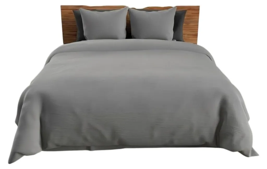 Housse de couette microfibre et taies pour lit double de 220x240 cm