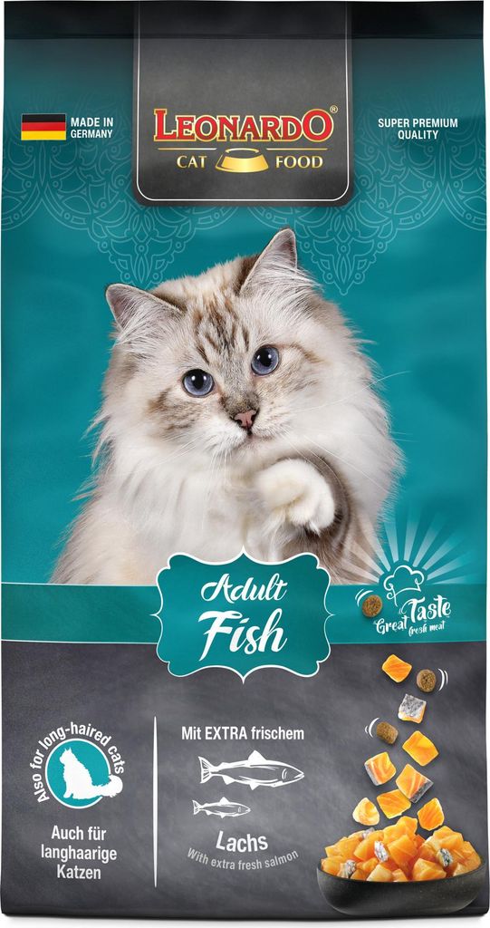 Leonardo Cat Food 758425, Adult, Lachs, 7,5 kg