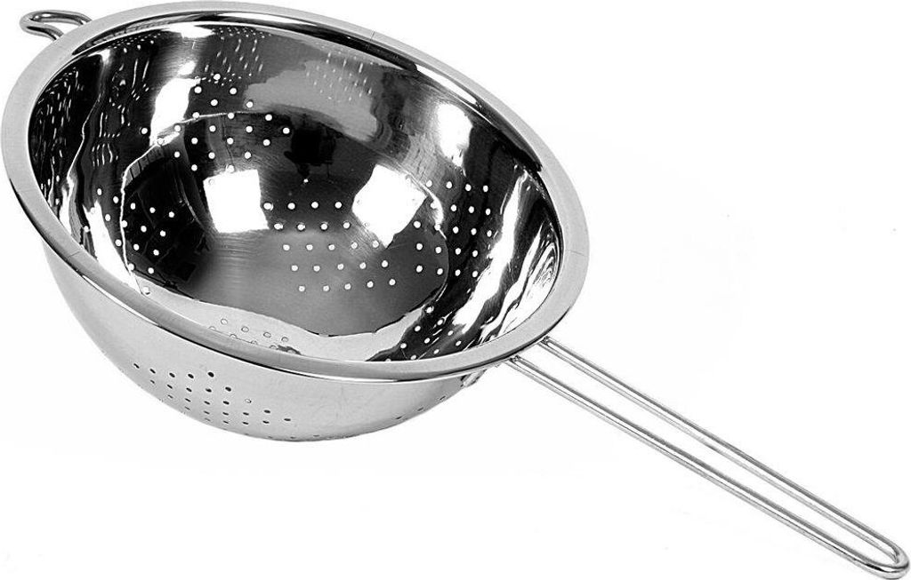 ORION Durchschlag Küchensieb aus Stahl mit langem Griff 24 cm
