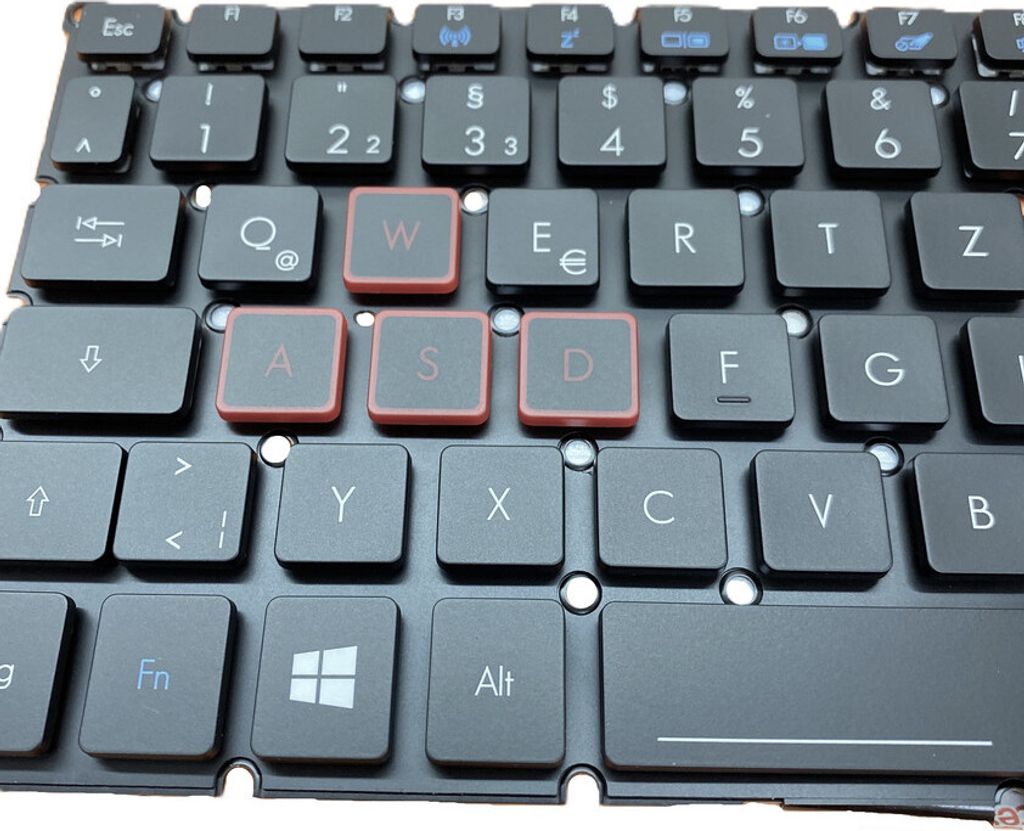 DE Tastatur Keyboard ohne Rahmen mit Beleuchtung für Acer Predator 15 G9-592