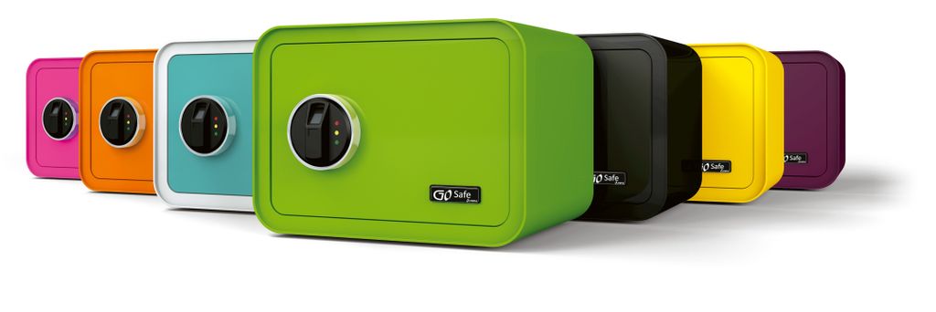 Olympia Go Safe 100 Tresor Design Safe, Fingerprint, Farbe: Pink