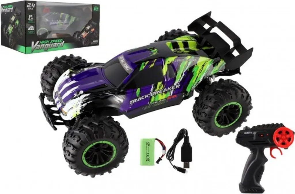 Voiture RC Buggy Speed 2.4GHz 40cm - Pack Complet avec Batterie Violet