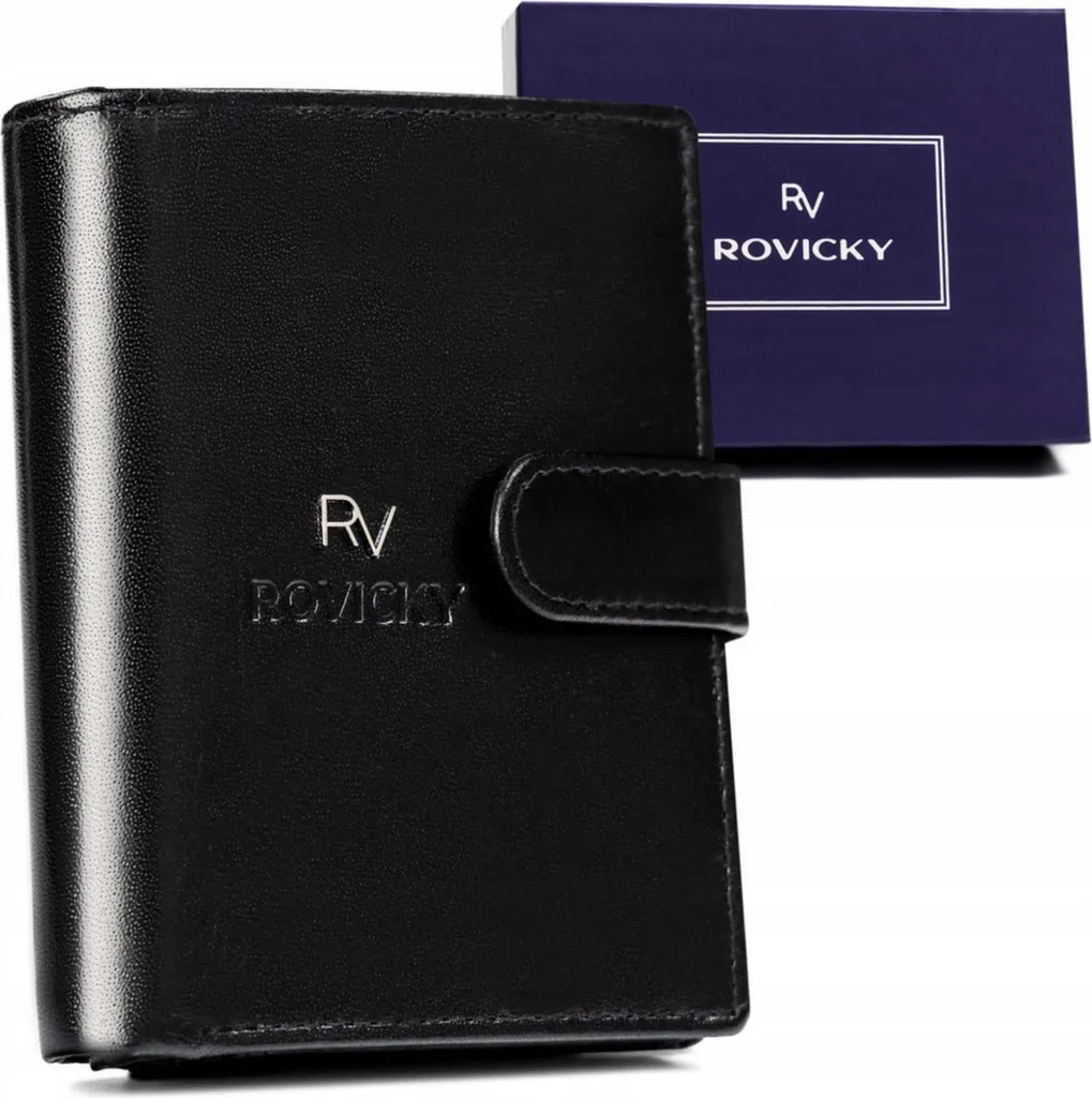 Rovicky RV76800569LBCA4 Portafoglio Uomo Pelle Grande Capacità