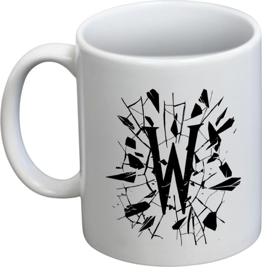 Wednesday - Kaffeebecher, Logo PM12362 (Einheitsgröße) (Weiß/Schwarz)