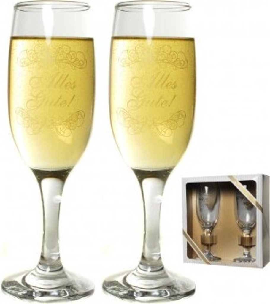 Sektglas-Set Alles Gute Geschenke zur Hochzeit Art. 67478