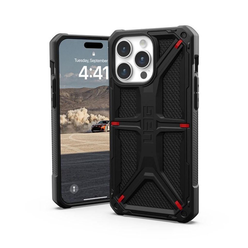 UAG Monarch Hülle für iPhone 15 Pro Max, Polyamid schwarz Produktbild 