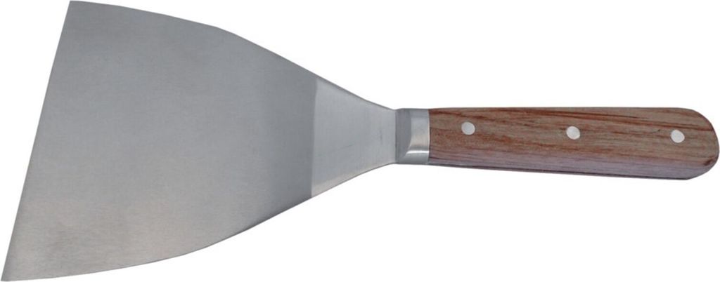 HAROMAC Malerspachtel aus Rosenholz, 100 mm, rostfreier Produktbild 