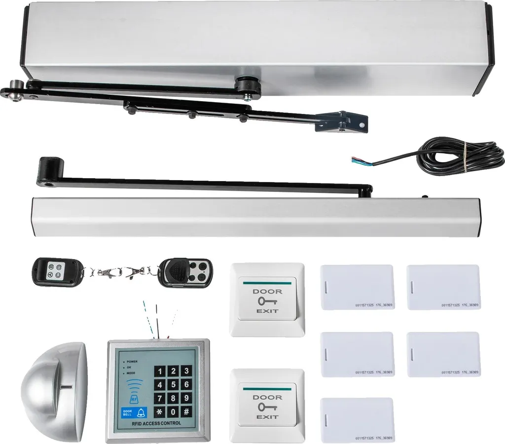 Ouvre-porte battante automatique motorisé 24V pour accès PMR 120cm