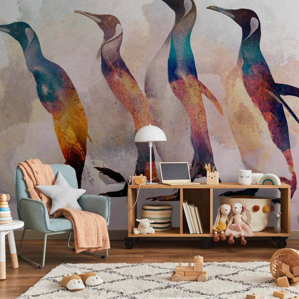 Vlies Fototapete - Penguin Wandering 150x105 cm Tiere g-C-0264-a-a
