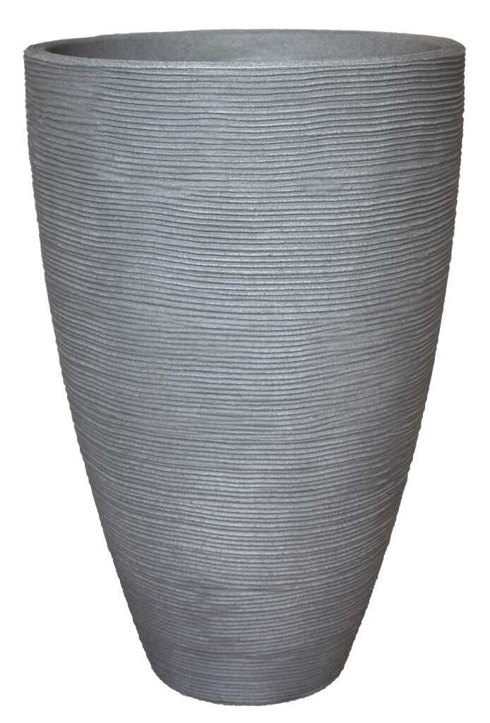 Geli Pflanztopf mit Rillen Ø 40 x 60 cm betonfarbe Produktbild 