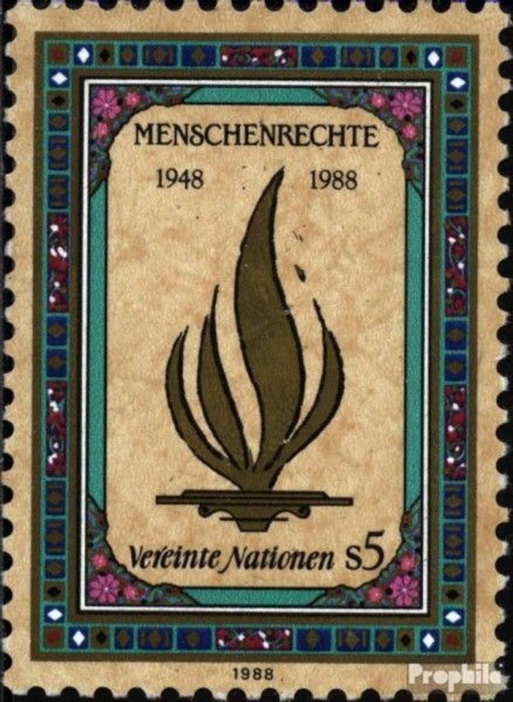 Briefmarken UNO - Wien 1988 Mi 87 (kompl.Ausg.) postfrisch Menschenrechte
