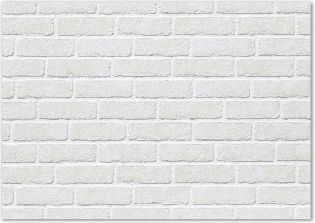 Tulup Leinwandbild - 100x70 cm - Wandkunst - Drucke auf Leinwand - Leinwanddruck - Sonstige - Weiß - Mauer Ziegelsteine