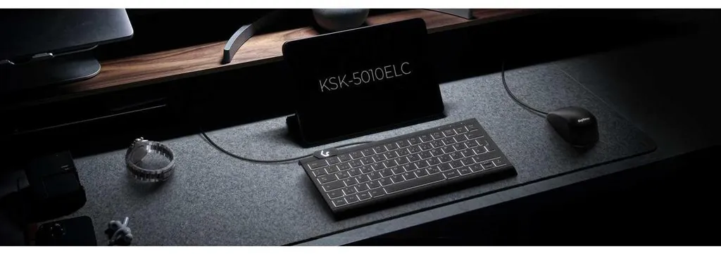 Clavier d'ordinateur compact KeySonic KSK-5010ELC avec pavé numérique - 4