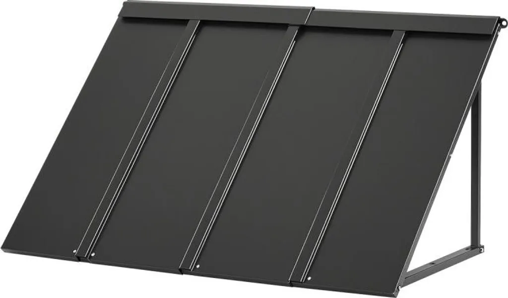 Auvent de porte protection solaire et marquise de fenêtre 112x61x61 cm