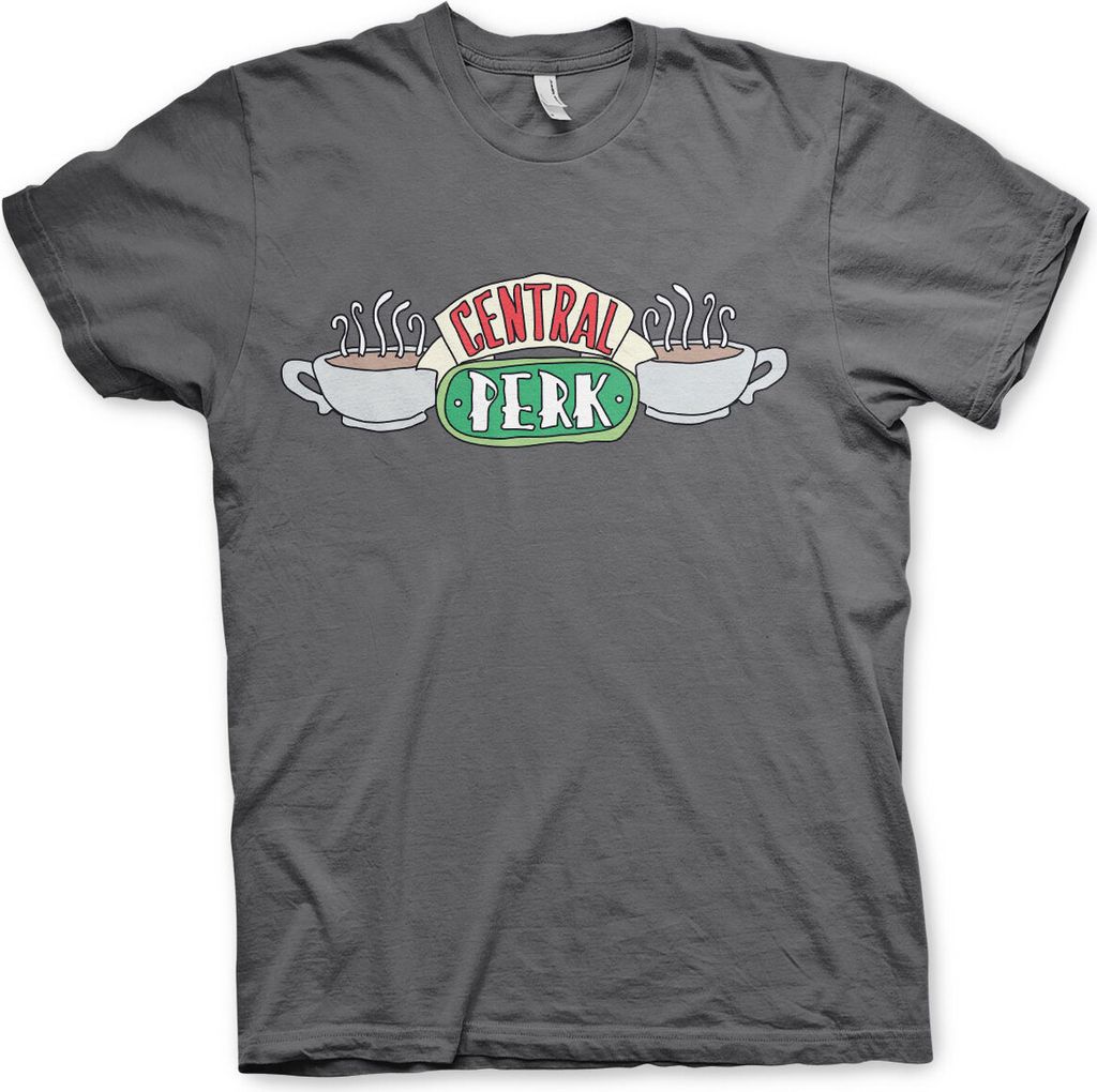 Friends - Central Perk T-Shirt - Large - DarkGrey