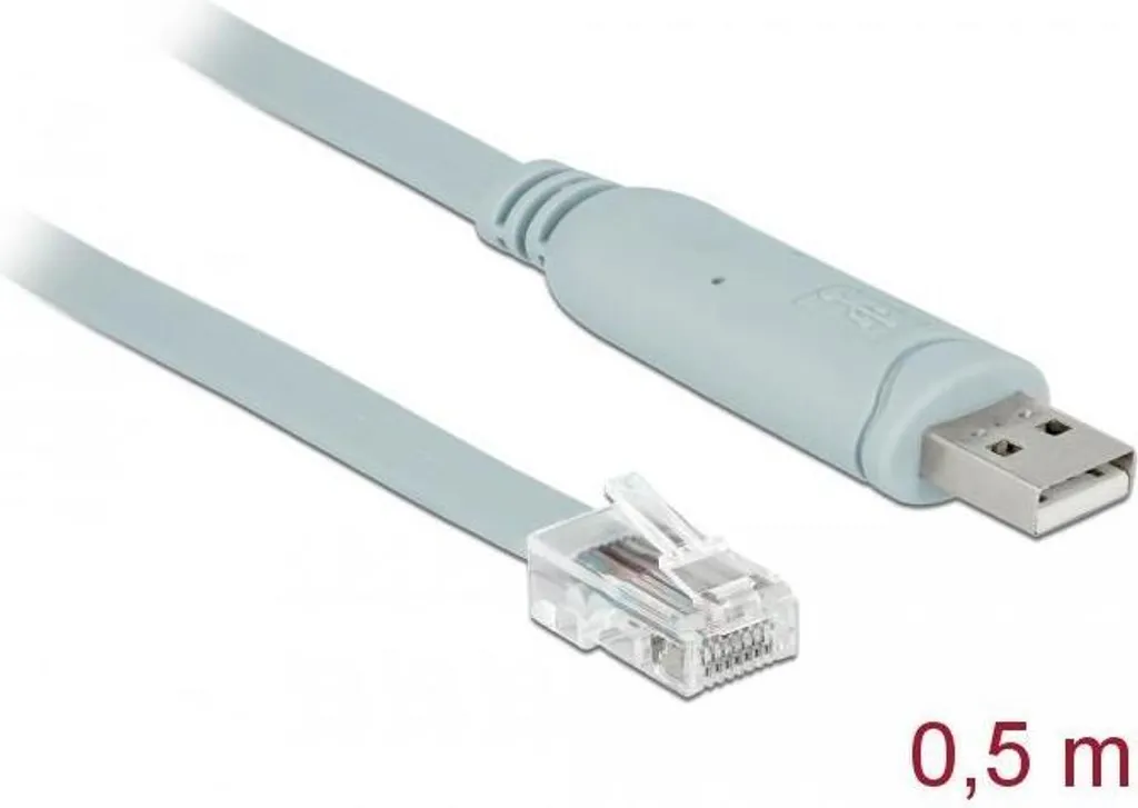 Câble de console USB vers RJ45 RS232 pour routeur et switch - 50 cm - 5