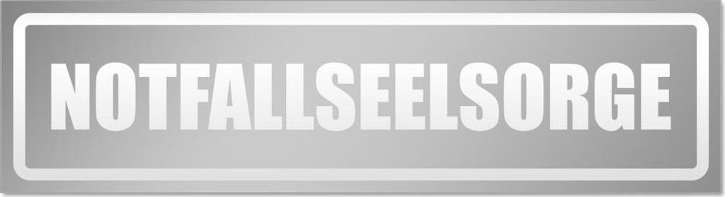 Notfallseelsorge invertiert Magnetschild Schild magnetisch