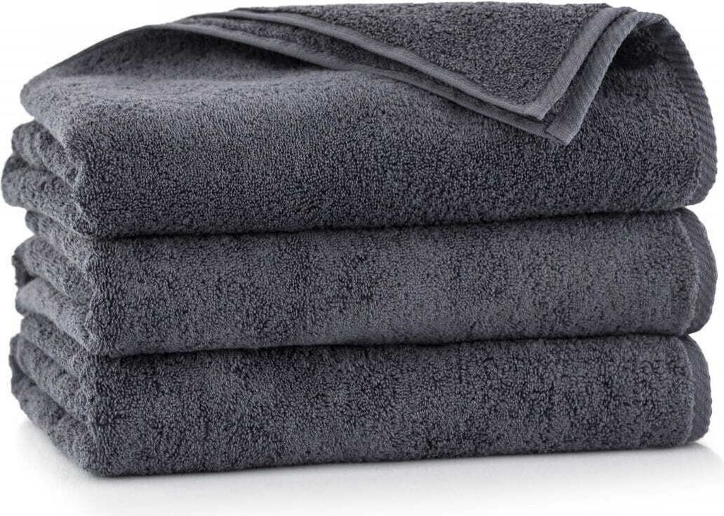 Handtuch - 100% Baumwolle - 500 g/m2 - 70x140 cm - Extra Saugfähig - Dunkelgrau - hohe Grammatur - KIWI2