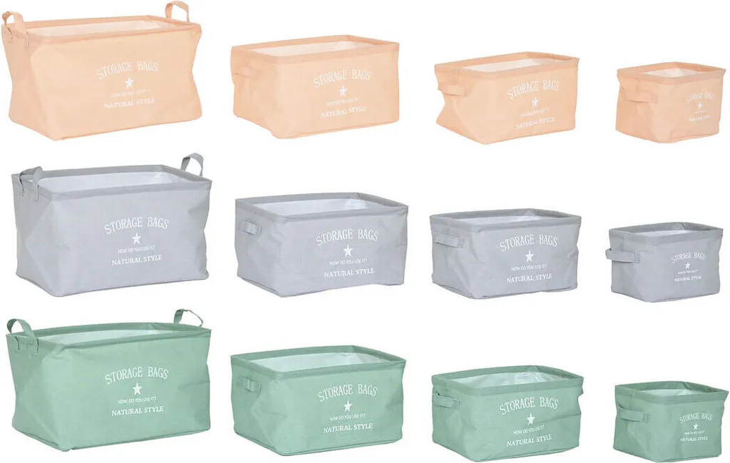 Set de Paniers pour Rangement Dressing et Salon en Toile Moderne