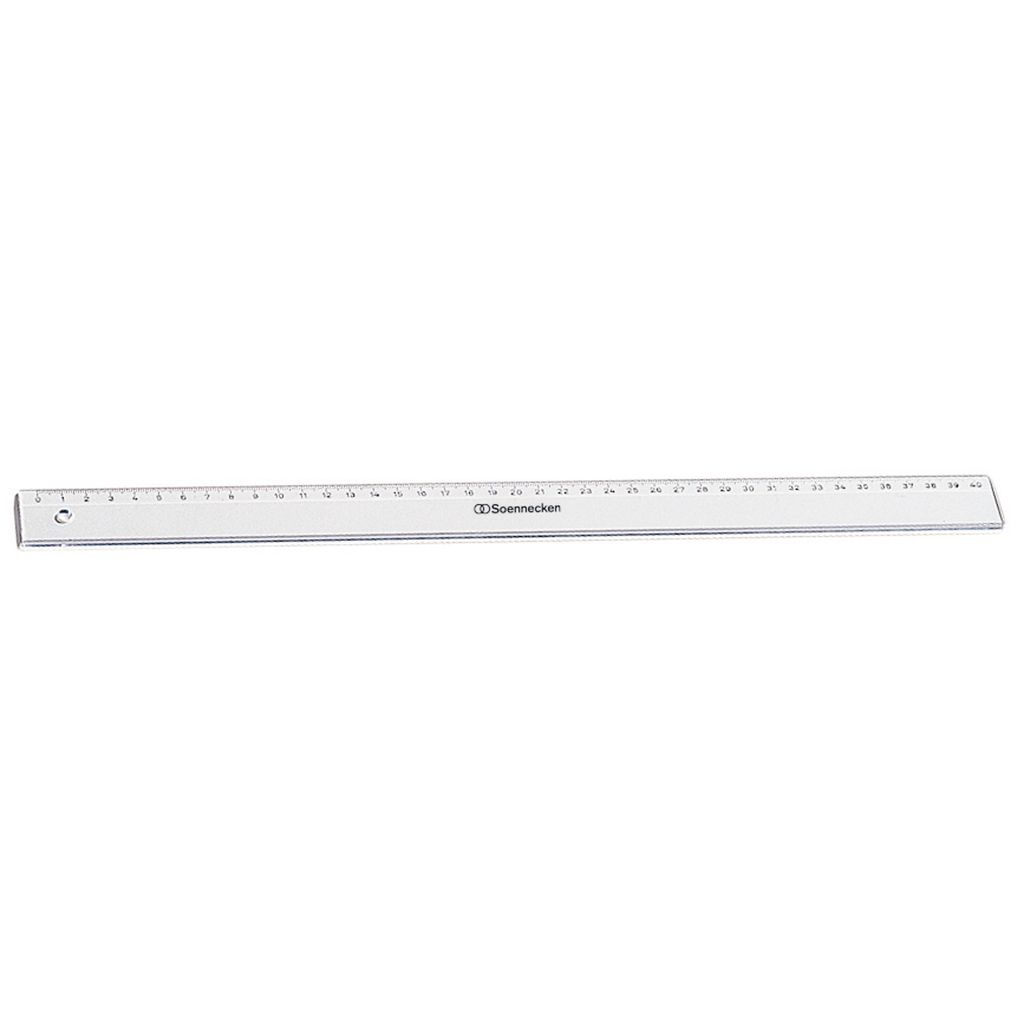 Soennecken Lineal 1822 40cm Kunststoff transparent Produktbild 