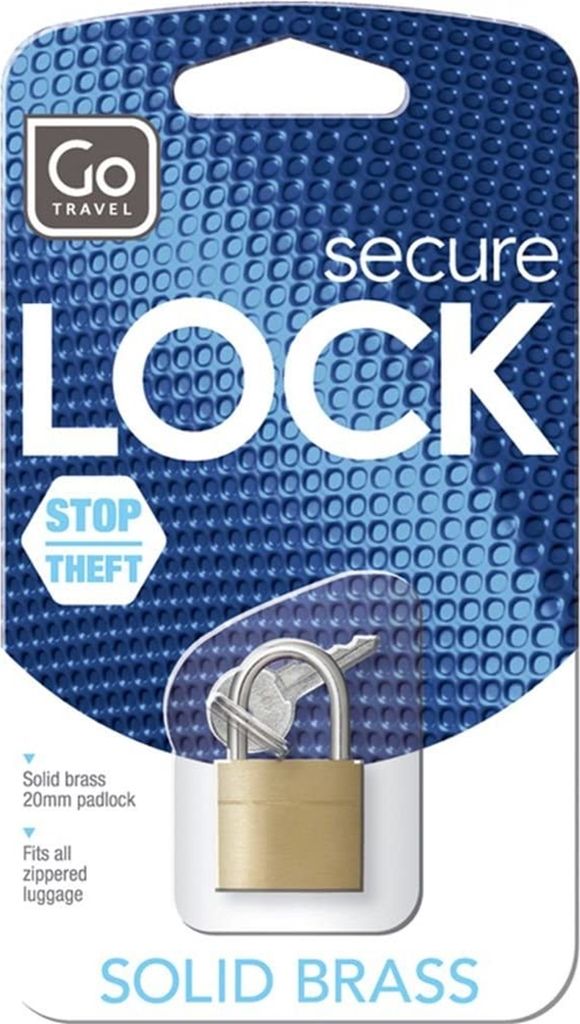 GoTravel 1701 GO Travel Kofferschloss mit 3 Schlüs