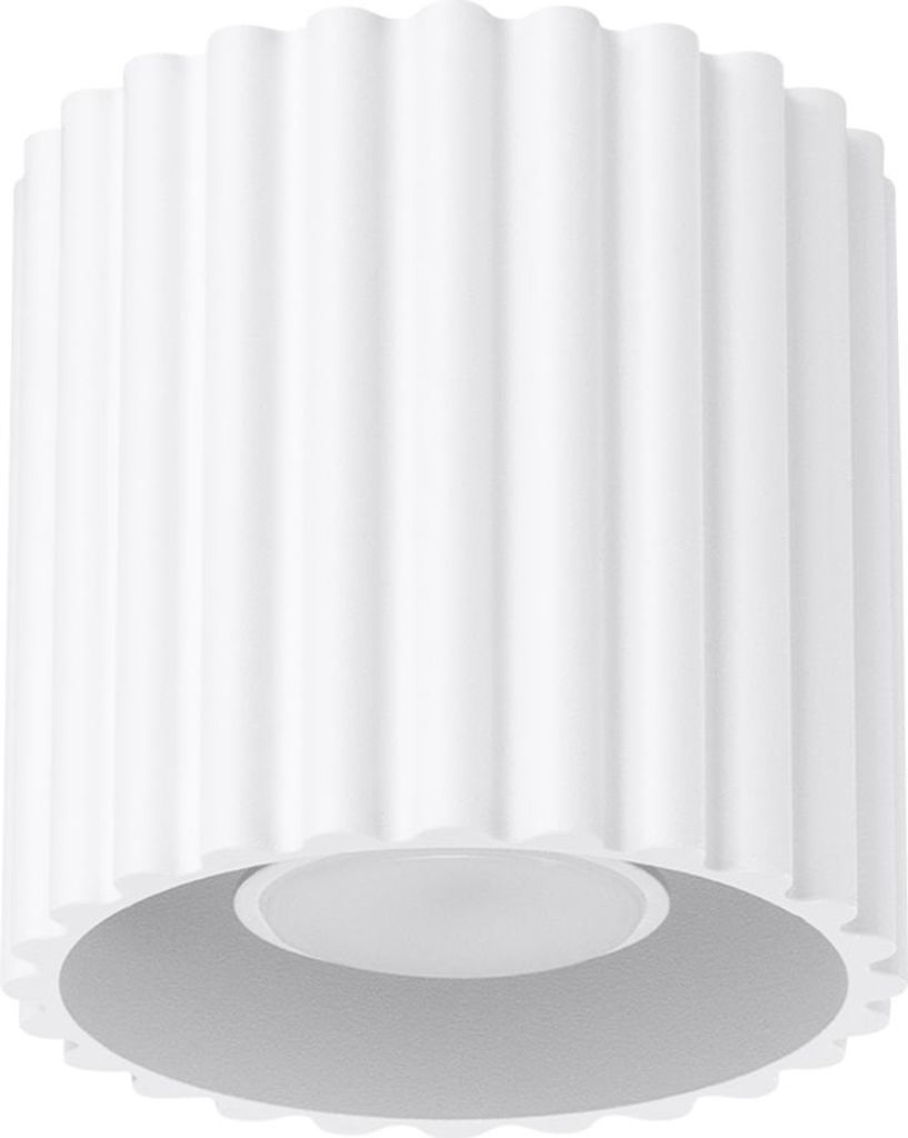 Plafond AURA 1 weiß GU10 1xGU10 10W Aluminium 10x10x10cm Sollux Lighting