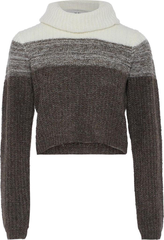 TANUNA damen pullover - grau mehrfarbig, XL/XXL