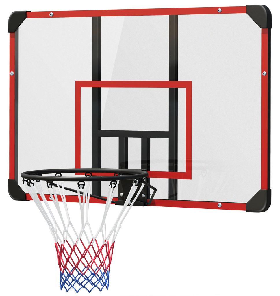 SPORTNOW Basketballmand met basketbalplank, wandmontage, Productafbeelding 