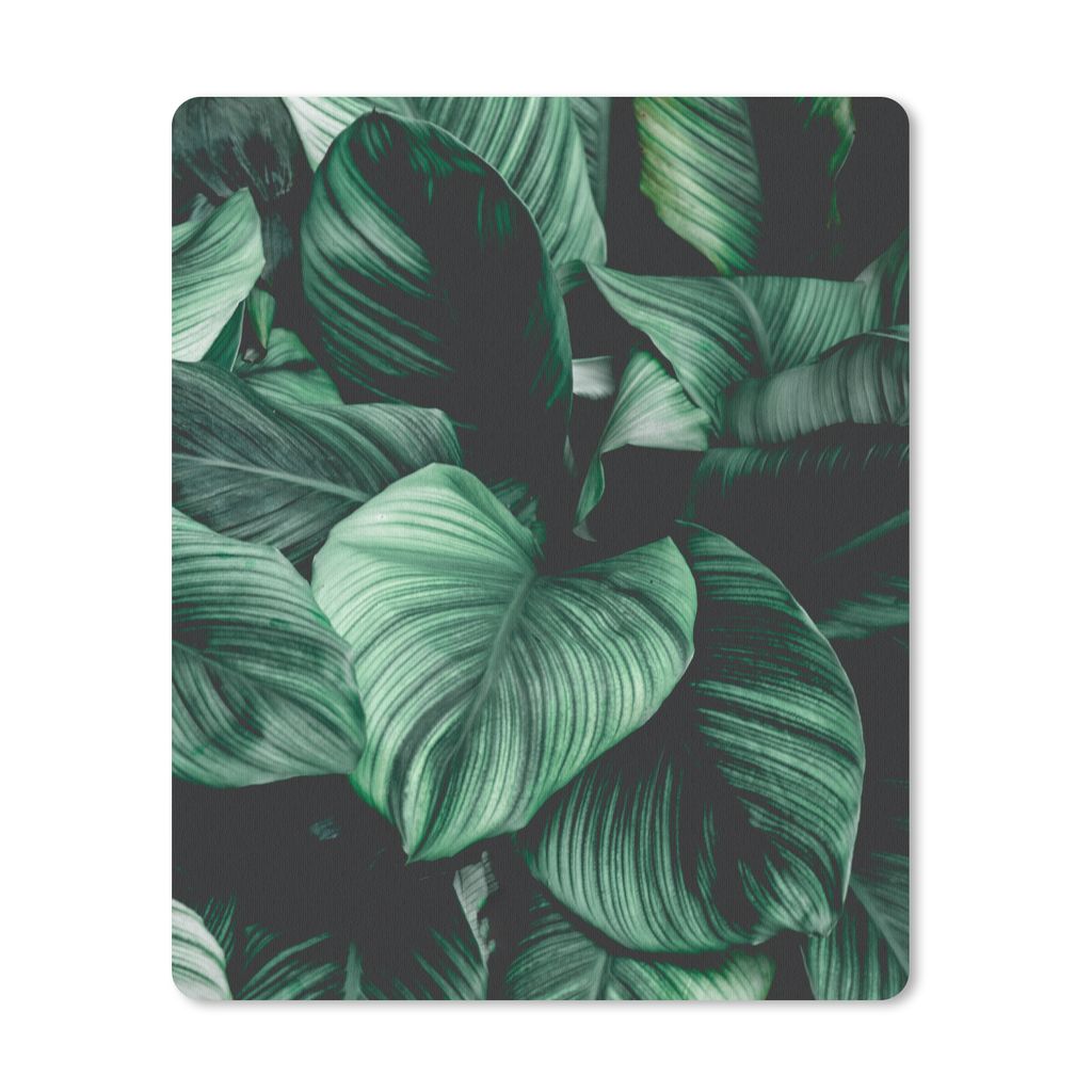MuchoWow Mauspad Mousepad Dschungel - Blätter - Tropisch - Pflanzen - Natur 19x23 cm - Mousepads - Maus Mat - Pad - Mausunterlage - Mauspads - S...