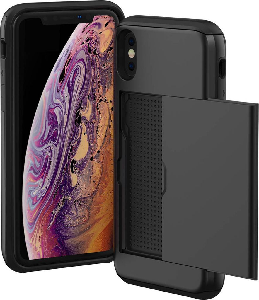 imoshion Backcover mit Kartenfach iPhone X / Xs - Schwarz