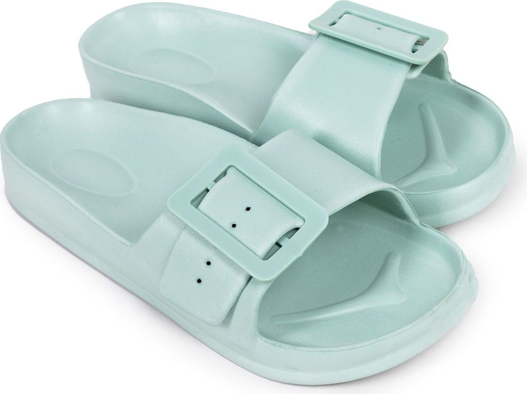 Damen-Flip-Flops mit Schnalle mint 39 YOCLUB