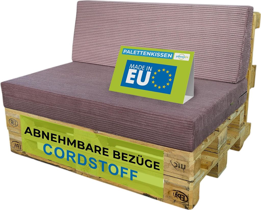 Pillows24 - Palettenkissen 2-teiliges Set aus Cordstoff | Produktbild 