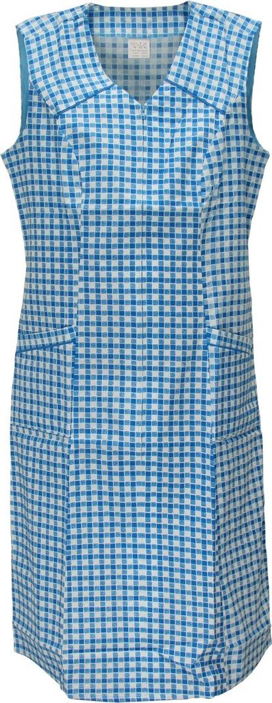 Schuerzenfabrik Reißverschlusskittel RV Kittel Hauskleid Schürze , Farbe:türkis, Größe:42