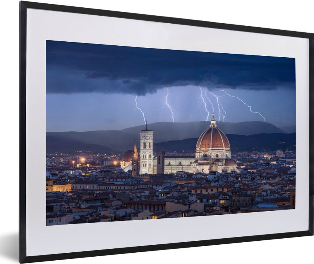 MuchoWow® MuchoWow® Gerahmtes Poster Florenz - Kathedrale - Produktbild 
