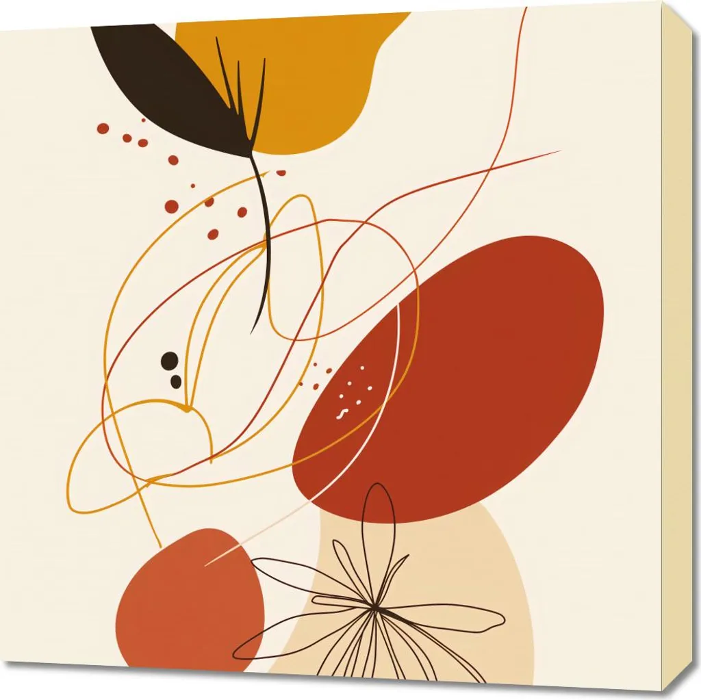 Quadro 60x60 High-Res Melodia Autunno - Stampa Tela Professionale