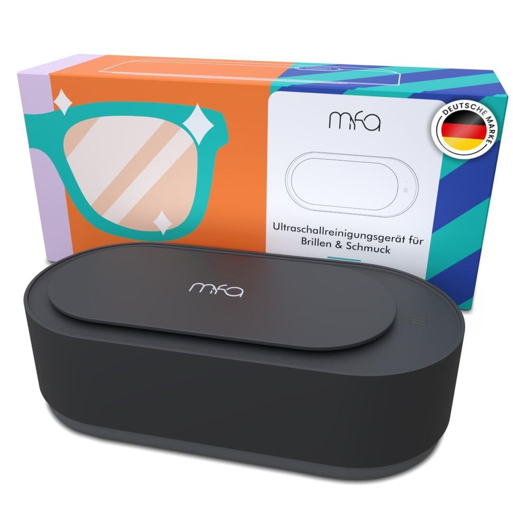mfa | Ultraschallreinigungsgerät für Brillen, Gold & Silberschmuck (Silberbad) | Ultraschallreiniger Brille | Schmuckreiniger | Ultraschallgerät