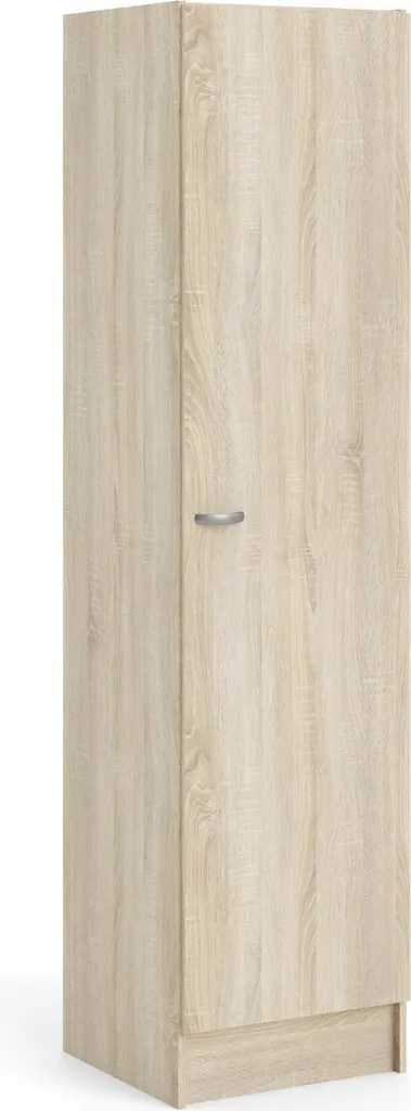 Fox Armoire 1 Porte en Chêne Structuré - Penderie Compacte Design Fox - 13