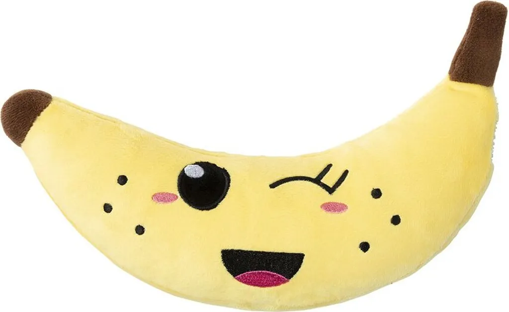 Fuzzyard Winky Banana Doudou Jaune - Jouet Anti-Ennui pour Chien Actif