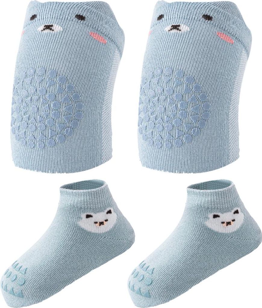 Anti-Rutsch-Socken für Babys, Knieschützer für Kleinkinder und Anti-Rutsch-Knieschützer für Babys beim Krabbeln