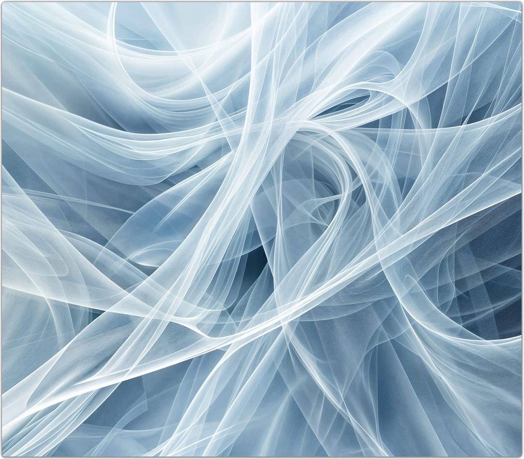 Spritzschutz Herdabdeckplatte Schneidebrett aus Glas Transparente Schleier 1-Teilig (60x52cm)