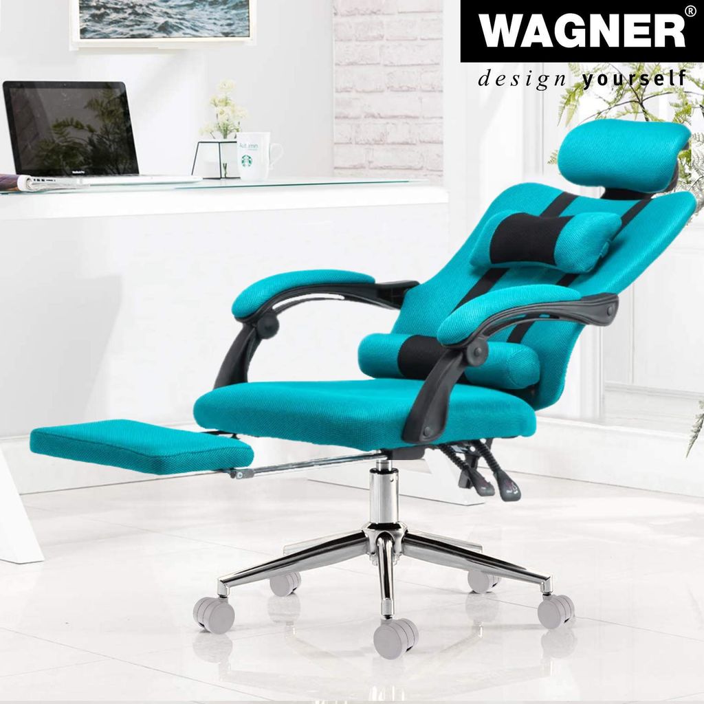WAGNER Bürostuhlrolle DESIGN - Ø 60 mm, intervallgebremst, Steckstift 11x20 mm, Tragkraft je 50 kg - DE Ware - 01012061