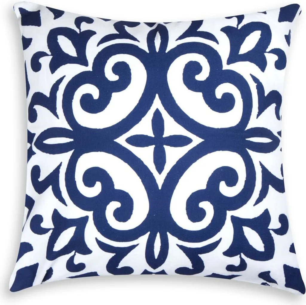 Coussin de Canapé Multicolore Excelsa Indaco en Coton 45x45x16 cm