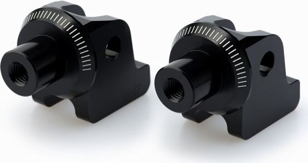 PUIG 20386N Vintage Fußrasten passend fuer TRIUMPH TIGER 900 Schwarz