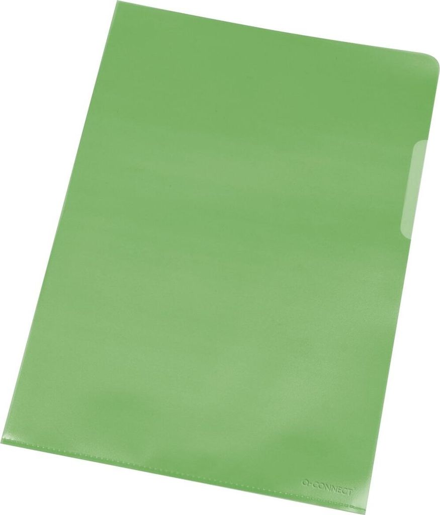 Q-CONNECT - Q-CONNECT L-map groen 120 micron pak van 100 stuks
