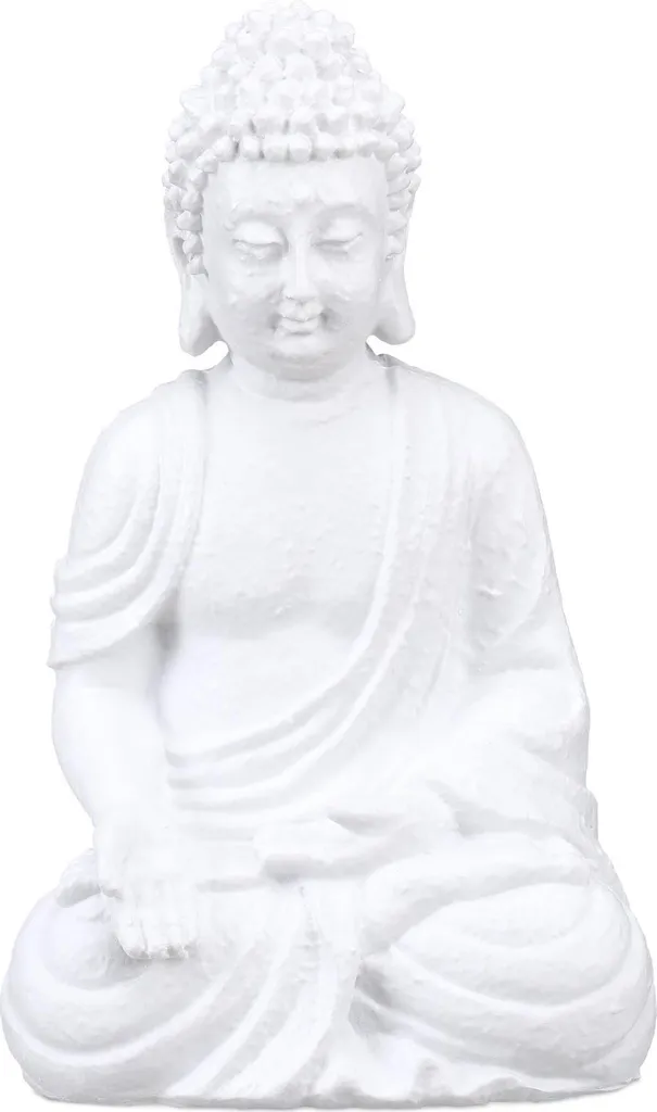 Statue Bouddha Relaxdays 30 cm - Finir avec le Stress : Déco Zen Salon