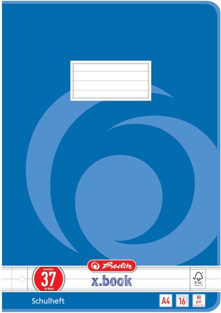 herlitz sešit x.book, DIN A4, linkovaný 37 / linkovaný Obrázek produktu 