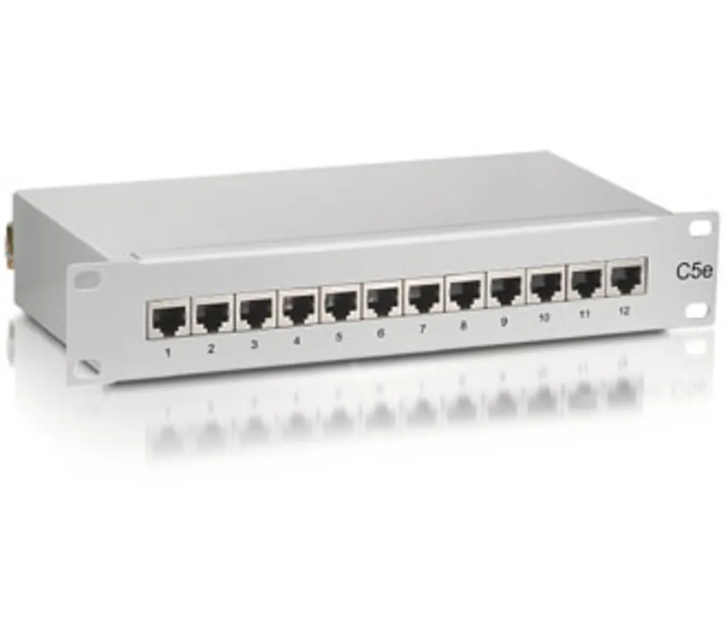 Equip 208014 Panneau de Brassage RJ45 Cat6 Gris 24 Ports Montage Rack 1U
